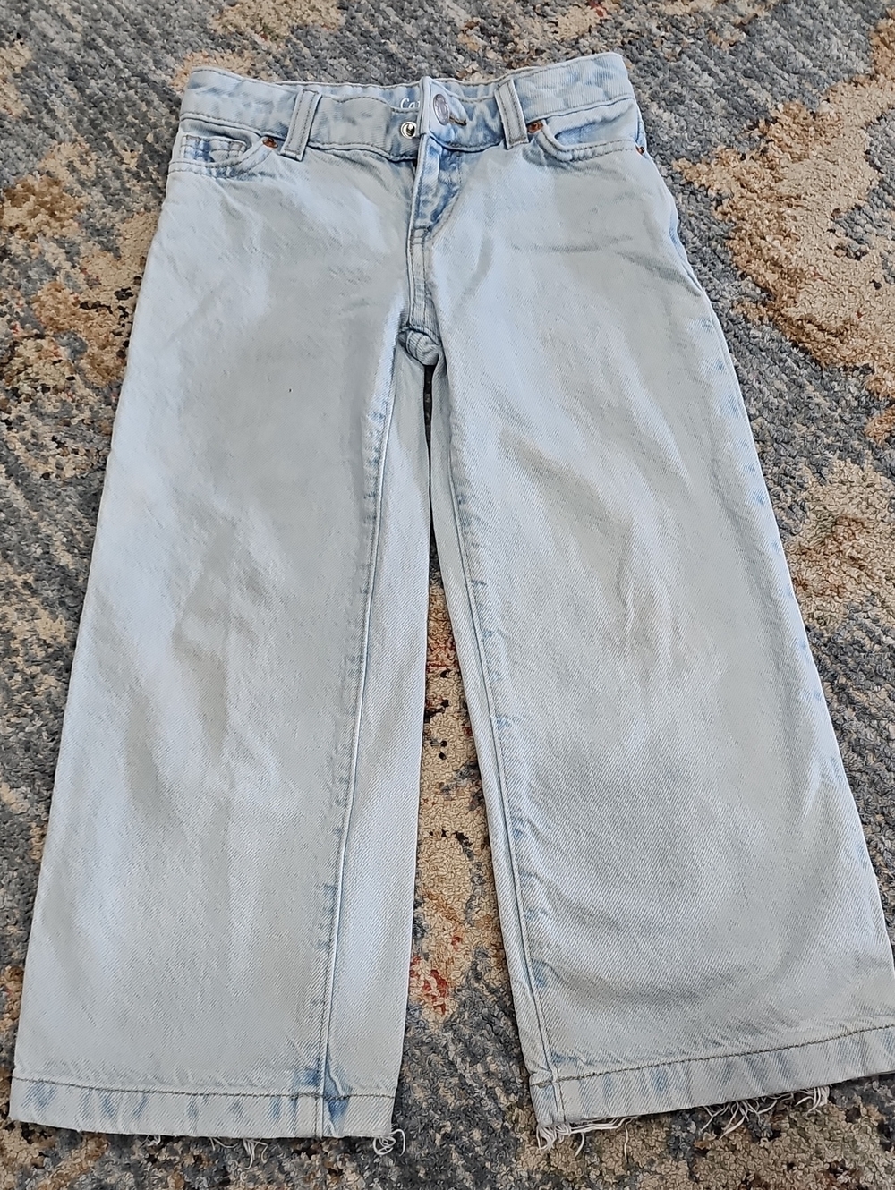 Cat & Jack Light Wash Wide Leg Jeans
